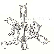 Бесшатунные поршневые двигатели внутреннего сгорания